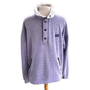 Vintage Penfield Sherpa Heather Purple Size Large Pullover Snap Up Men’s